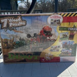 Dreamworks Red Construction Vehicle Puzzle Set 3-in-1